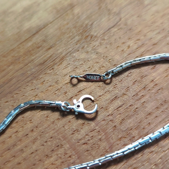 Thick silver Monet cable chain necklace - Picture 4 of 5